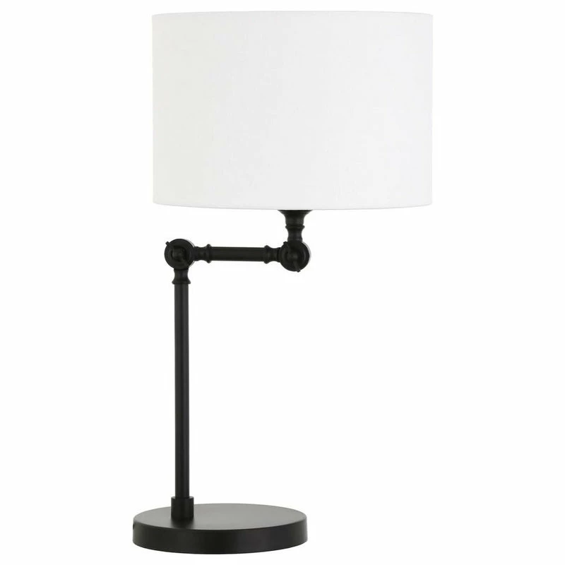 Wholesale ๐ Hudson&Canal Lucas Height-Adjustable Table Lamp With Fabric Shade In Blackened Bronze/White ๐ 3 Wholesale ๐ Hudson&Canal Lucas Height-Adjustable Table Lamp With Fabric Shade In Blackened Bronze/White ๐