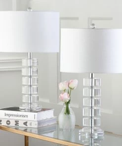 Budget 😉 Safavieh Frances Table Lamp (Set Of 2) - Clear, Off White 🧨 -Adesso Sales Store 0af15eb901261faf 8680 w800 h800 b0 p0
