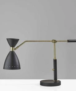 Best deal ⌛ HomeRoots 8"x36.5"x31.75" Black Metal Adjustable Desk Lamp 😍 -Adesso Sales Store 0c71f94e0ec40aa9 7331 w800 h800 b0 p0