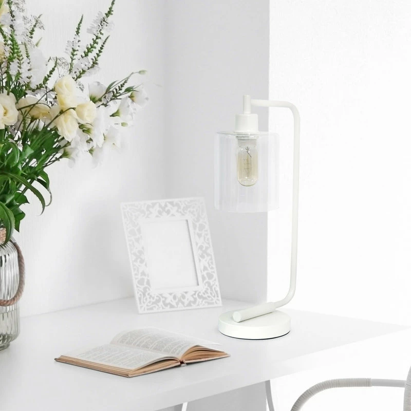 Budget ๐ All The Rages Inc. Lalia Home Modern Iron Desk Lamp With Glass Shade, White โค๏ธ 6 Budget ๐ All The Rages Inc. Lalia Home Modern Iron Desk Lamp With Glass Shade, White โค๏ธ - Image 4