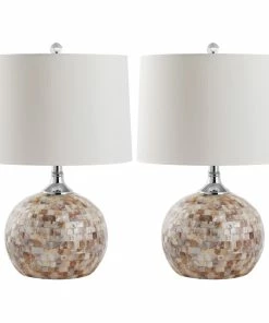 Hot Sale 😍 Safavieh Nikki Shell Table Lamps, 22.5"H, Set Of 2 🤩 -Adesso Sales Store 1a81d38404ef72d3 8731 w800 h800 b1 p0
