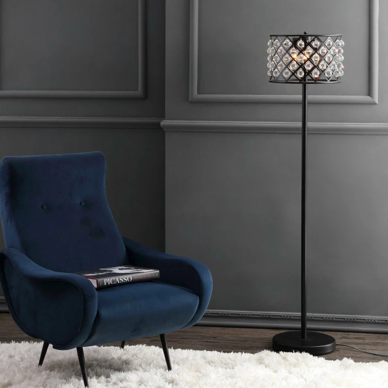 Brand new ๐ JONATHAN Y Elizabeth Crystal, Metal LED Floor Lamp, 60", Bronze ๐ 6 Brand new ๐ JONATHAN Y Elizabeth Crystal, Metal LED Floor Lamp, 60", Bronze ๐ - Image 4