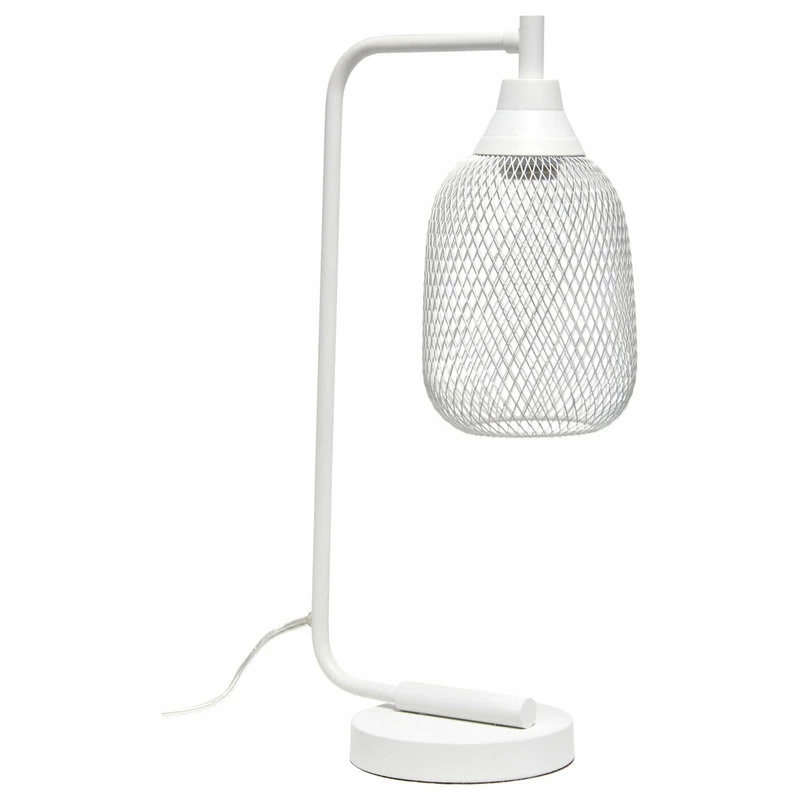 Best Pirce โ All The Rages Inc. Contemporary Home Office Metal Mesh Wire Shade Desk Lamp In Matte White Finish ๐คฉ 5 Best Pirce โ All The Rages Inc. Contemporary Home Office Metal Mesh Wire Shade Desk Lamp In Matte White Finish ๐คฉ - Image 3