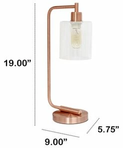 Best Sale 🎁 Lalia Home Modern Iron Desk Lamp With Glass Shade, Rose Gold 🧨 -Adesso Sales Store 1cc1f138017a8712 6084 w800 h800 b1 p0