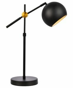 Discount ๐ Elegant Furniture & Lighting Forrester 1 Light Black Table Lamp โ