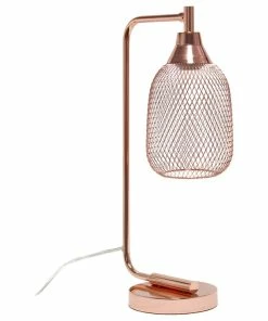 Cheap 👏 All The Rages Inc. Contemporary Home Office Metal Mesh Wire Shade Desk Lamp In Rose Gold Finish 😀 -Adesso Sales Store 265166380fcdd679 9903 w800 h800 b1 p0