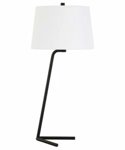 Wholesale ๐งจ Henn&Hart 13" Blackened Bronze Metal/Fabric Table Lamp ๐