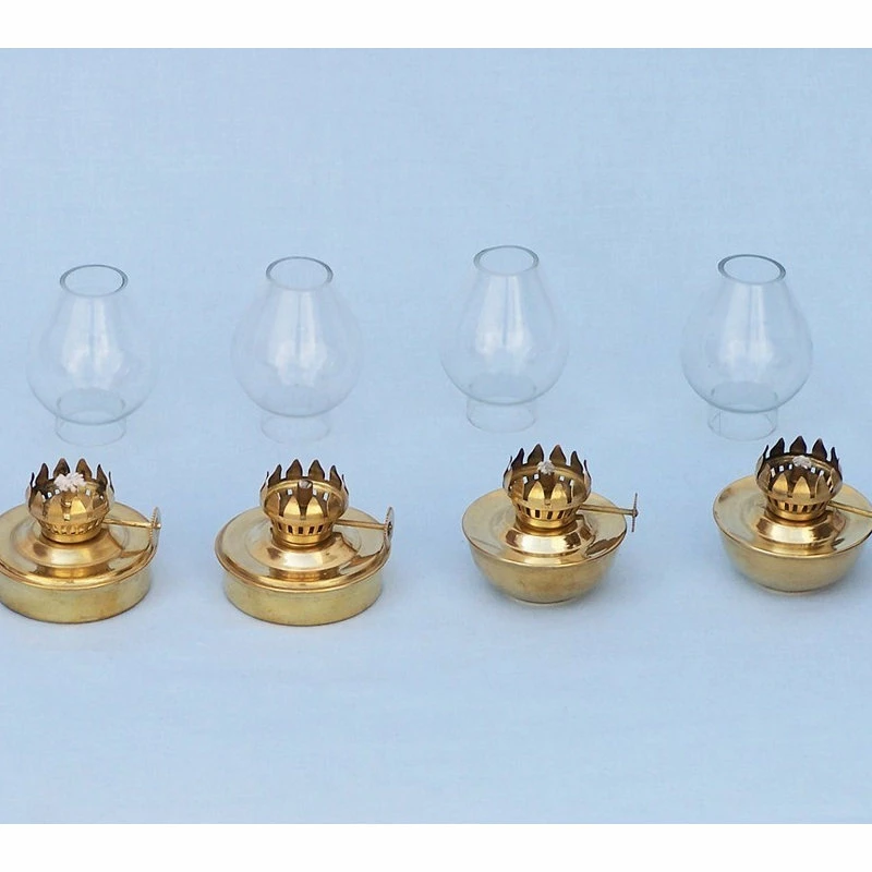 Hot Sale ๐ Handcrafted Nautical Decor Solid Brass Table Oil Lamp 5'', Set Of 4, Set Of Brass Oil Lamps, Nautical D ๐ฏ 4 Hot Sale ๐ Handcrafted Nautical Decor Solid Brass Table Oil Lamp 5'', Set Of 4, Set Of Brass Oil Lamps, Nautical D ๐ฏ - Image 2