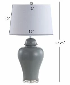 Flash Sale ⭐ JONATHAN Y Winnie 27" Ceramic Urn LED Table Lamp, Set Of 2, Gray ❤️ -Adesso Sales Store 3071df82037d4829 5214 w800 h800 b1 p0