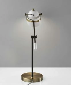 Best deal ✨ HomeRoots 8"x24.5"x18.5", 28.5" White Metal Desk Lamp 🌟 -Adesso Sales Store 30d1e5cc0ec40a85 5908 w800 h800 b0 p0