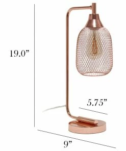 Cheap 👏 All The Rages Inc. Contemporary Home Office Metal Mesh Wire Shade Desk Lamp In Rose Gold Finish 😀 -Adesso Sales Store 330178640fcdd67b 9903 w800 h800 b1 p0