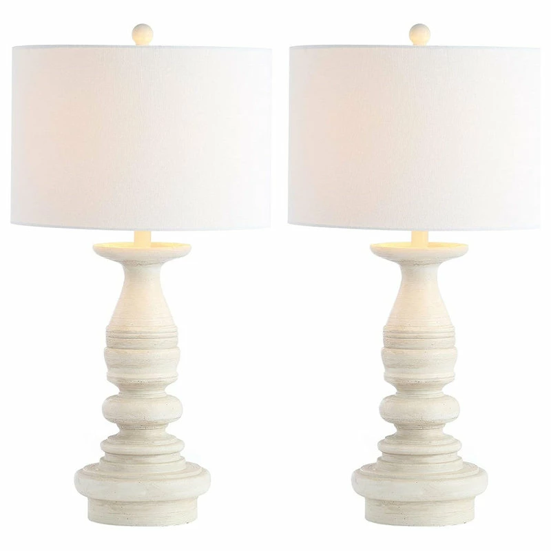 Coupon ๐ EFurnish Set Of 2 Table Lamp, Curved Body With White Cotton Shade, White Wash ๐ฅฐ 7 Coupon ๐ EFurnish Set Of 2 Table Lamp, Curved Body With White Cotton Shade, White Wash ๐ฅฐ - Image 5