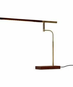 Best Sale ✨ Adesso Home Barrett Wood LED Desk Lamp In Walnut 🎁