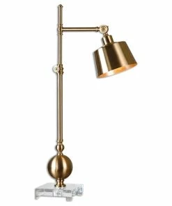 Discount ❤️ Uttermost Laton Brushed Brass Task Lamp ⭐