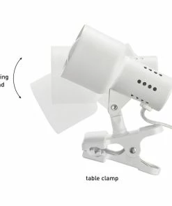 Top 10 😀 Globe Electric Jojo 5.5" Clip-Arm Desk Lamp, Matte White, In-Line On/Off Switch, Bulb Included 😉 -Adesso Sales Store 43d1135a0fd148be 6722 w800 h800 b1 p0