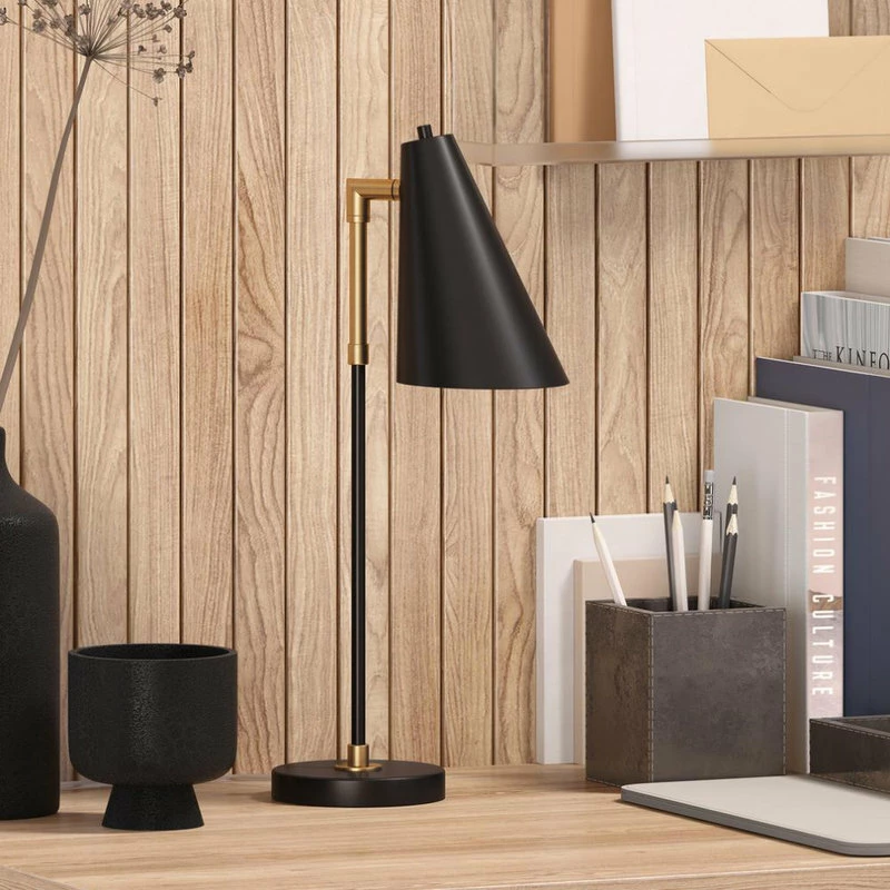 Buy ๐ฅฐ Hudson&Canal Leonard 18 Tall Two-Tone Mini Lamp With Metal Shade In Matte... ๐ 4 Buy ๐ฅฐ Hudson&Canal Leonard 18 Tall Two-Tone Mini Lamp With Metal Shade In Matte... ๐ - Image 2