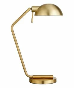 Coupon ๐ Henn&Hart 7" Brass Finish Metal Table Lamp ๐