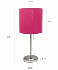 Best Pirce 🔔 All The Rages Inc. LimeLights 2 Pack Set Stick Lamp With Usb Charging Port LC2002-PNK-2PK ⭐ -Adesso Sales Store 4ce101b400a7fd44 7520 w800 h800 b1 p0
