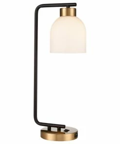 Coupon 🤩 Elk Home Paxford 19" High 1-Light Desk Lamp, Black 🧨