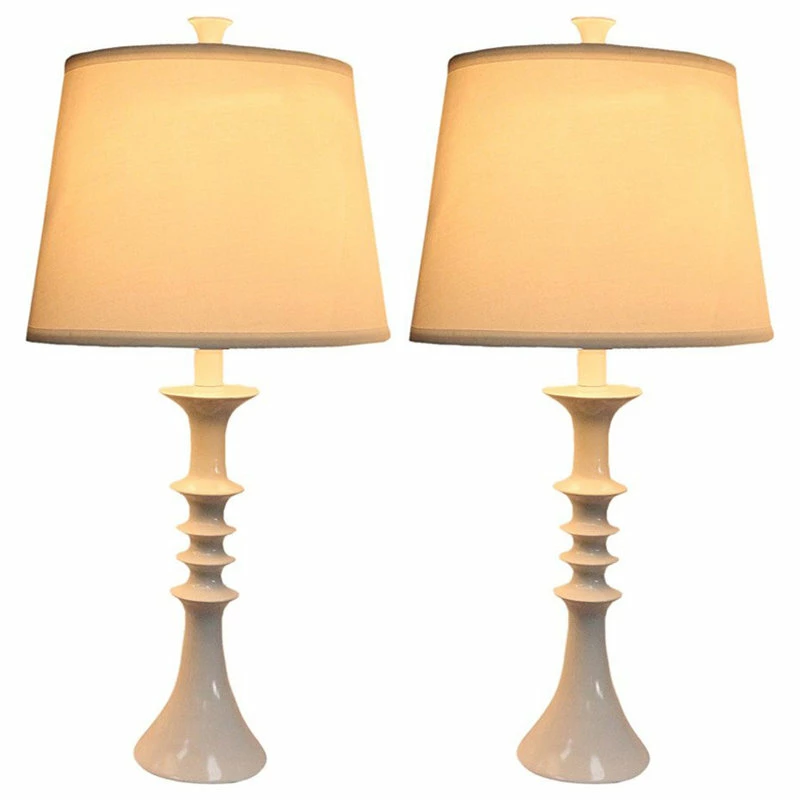 Hot Sale โญ Urbanest Marcato Table Lamps, Glossy White, Set Of 2 ๐ 4 Hot Sale โญ Urbanest Marcato Table Lamps, Glossy White, Set Of 2 ๐ - Image 2