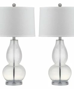 Flash Sale 🔔 Safavieh Mercurio Double Gourd Lamp (Set Of 2) - Clear 😍