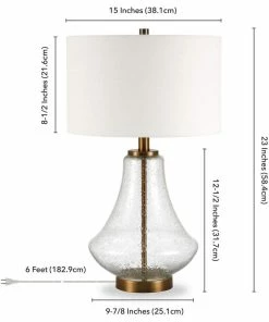 Wholesale 🌟 Hudson & Canal Lagos Table Lamp, Brushed Brass And Seeded Glass With Flax Shad 🔥 -Adesso Sales Store 5431cae003bd50ec 1628 w800 h800 b1 p0