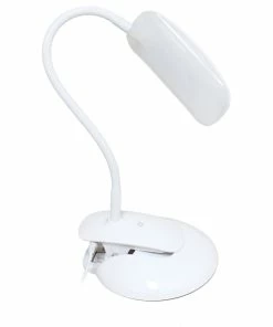 Cheapest 💯 All The Rages Inc. Simple Designs Flexi Led Rounded Clip Light With White Finish LD2021-WHT ✨