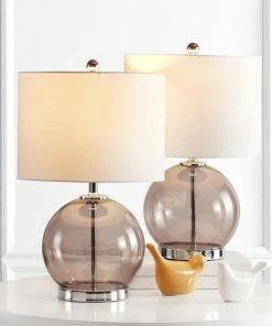 New 🥰 Safavieh Lonni Table Lamp (Set Of 2) - Clear, Chrome 🌟 -Adesso Sales Store 57c155960dfc0d67 8172 w800 h800 b0 p0