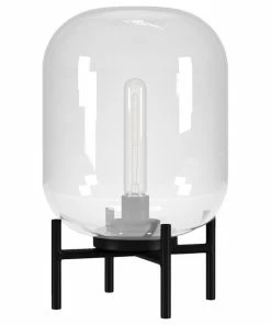 Best reviews of ✨ Hudson&Canal Edison 15.38 Tall Table Lamp With Glass Shade In Blackened Bronze/Clear 😀