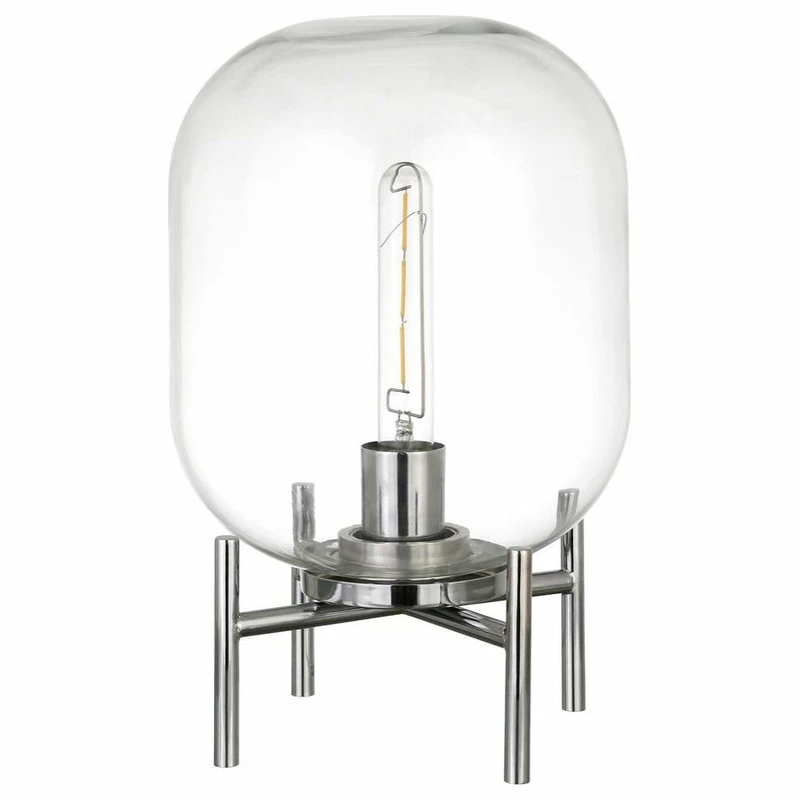 Flash Sale ๐ Hudson&Canal Edison 15.38 Tall Table Lamp With Glass Shade In Polished Nickel/Clear ๐ 3 Flash Sale ๐ Hudson&Canal Edison 15.38 Tall Table Lamp With Glass Shade In Polished Nickel/Clear ๐