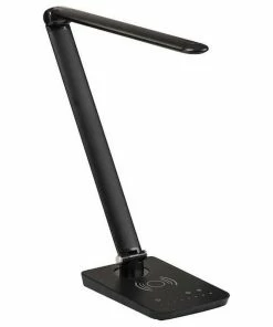 Promo ๐ฏ Safco Products 1009 Vamp LED Lamp, Built-in 10W Wireless Charging, Adjustable Brightness, Black ๐งจ