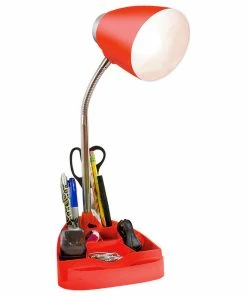 Best deal 💯 All The Rages Inc. Limelights Gooseneck Organizer Desk Lamp With Red Finish LD1002-RED 👏 -Adesso Sales Store 65b1014b00a7fcef 7474 w800 h800 b1 p0