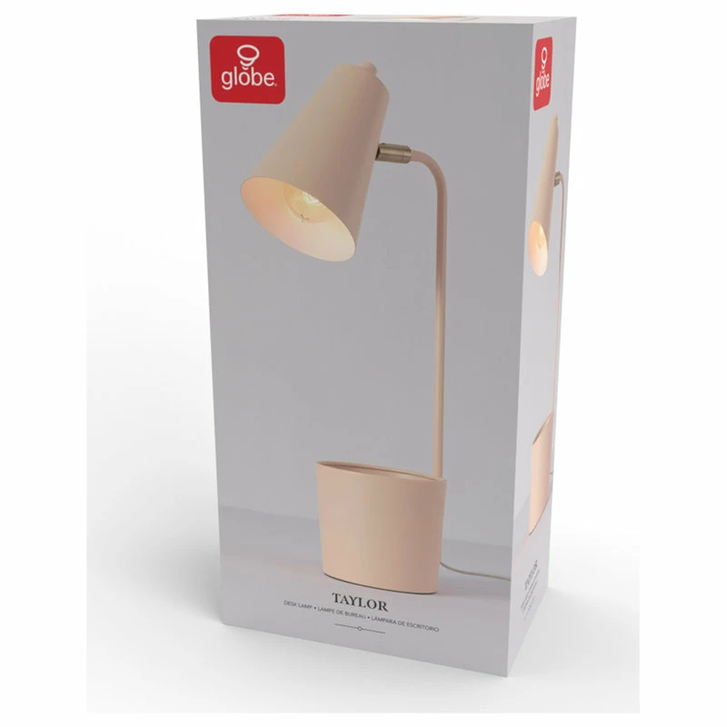 New ๐ Globe Electric Taylor 18" Matte Pink Organizer Desk Lamp With Brass Pivot Joint ๐ 12 New ๐ Globe Electric Taylor 18" Matte Pink Organizer Desk Lamp With Brass Pivot Joint ๐ - Image 10