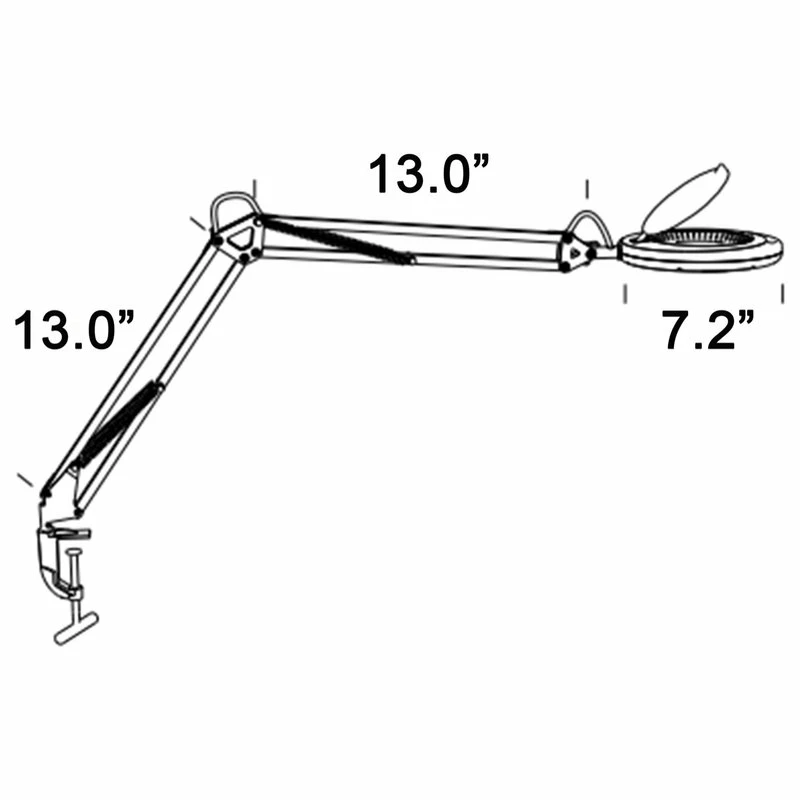 Best Sale ๐ Cenports Commerce Sunbesta Colton 13" Magnifying LED Clamp Lamp SBT-8026-CE-97011 ๐ 5 Best Sale ๐ Cenports Commerce Sunbesta Colton 13" Magnifying LED Clamp Lamp SBT-8026-CE-97011 ๐ - Image 3