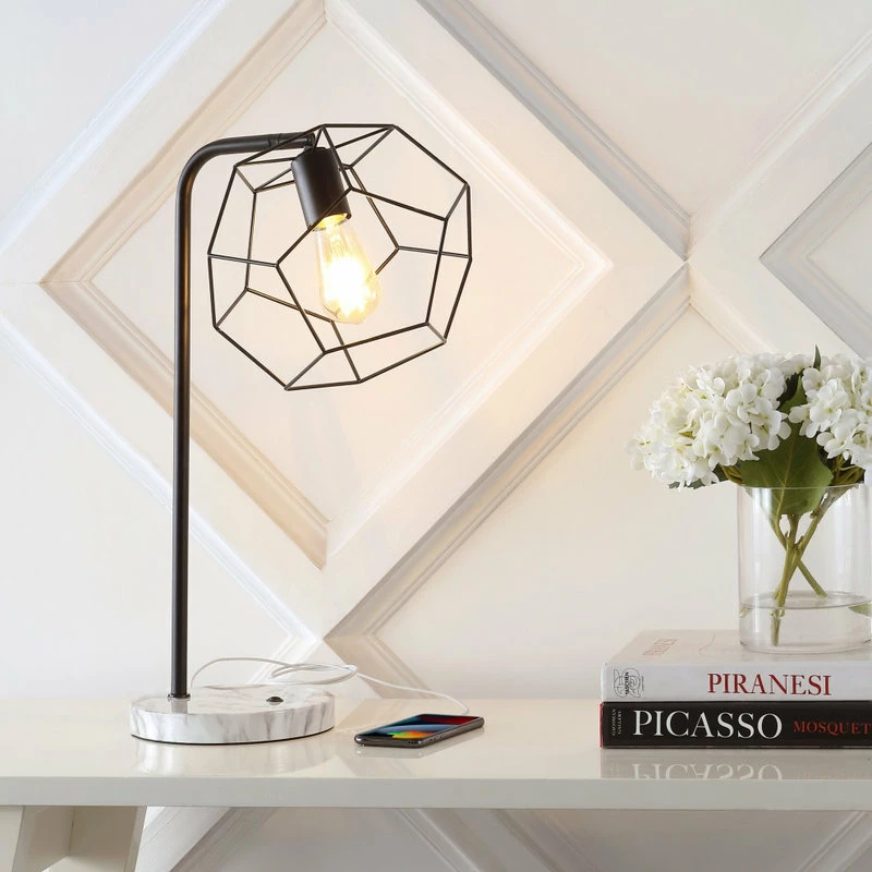 Outlet ๐ JONATHAN Y Penta 23.5" Head-Adjustable Iron LED Task Lamp With USB Charging Port, Black ๐งจ 5 Outlet ๐ JONATHAN Y Penta 23.5" Head-Adjustable Iron LED Task Lamp With USB Charging Port, Black ๐งจ - Image 3