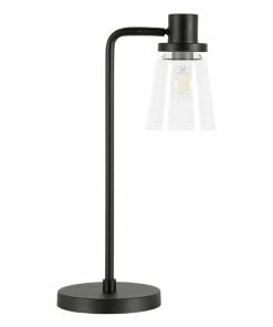 Promo โค๏ธ Henn&Hart 7" Blackened Bronze Metal/Glass Table Lamp ๐