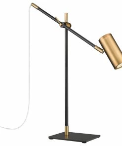 Coupon 😀 Z-LITE 814TL-MB-OBR 1 Light Table Lamp, Matte Black, Olde Brass 🔔 -Adesso Sales Store 7d7151f701f9ae66 2509 w800 h800 b1 p0