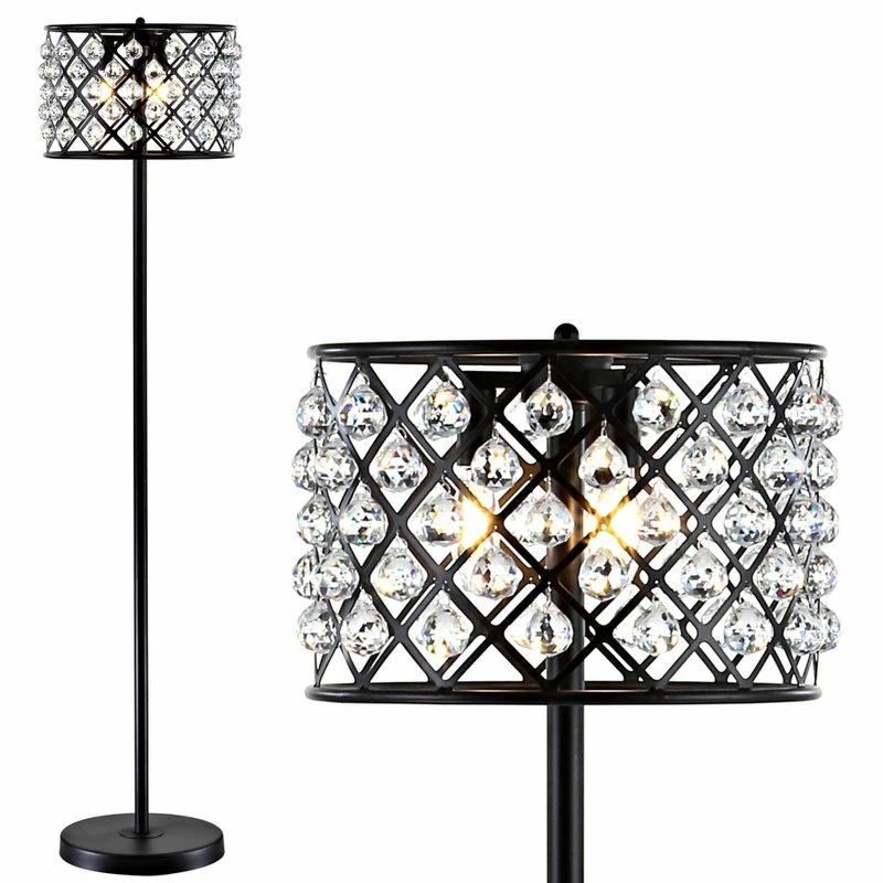 Brand new ๐ JONATHAN Y Elizabeth Crystal, Metal LED Floor Lamp, 60", Bronze ๐ 3 Brand new ๐ JONATHAN Y Elizabeth Crystal, Metal LED Floor Lamp, 60", Bronze ๐