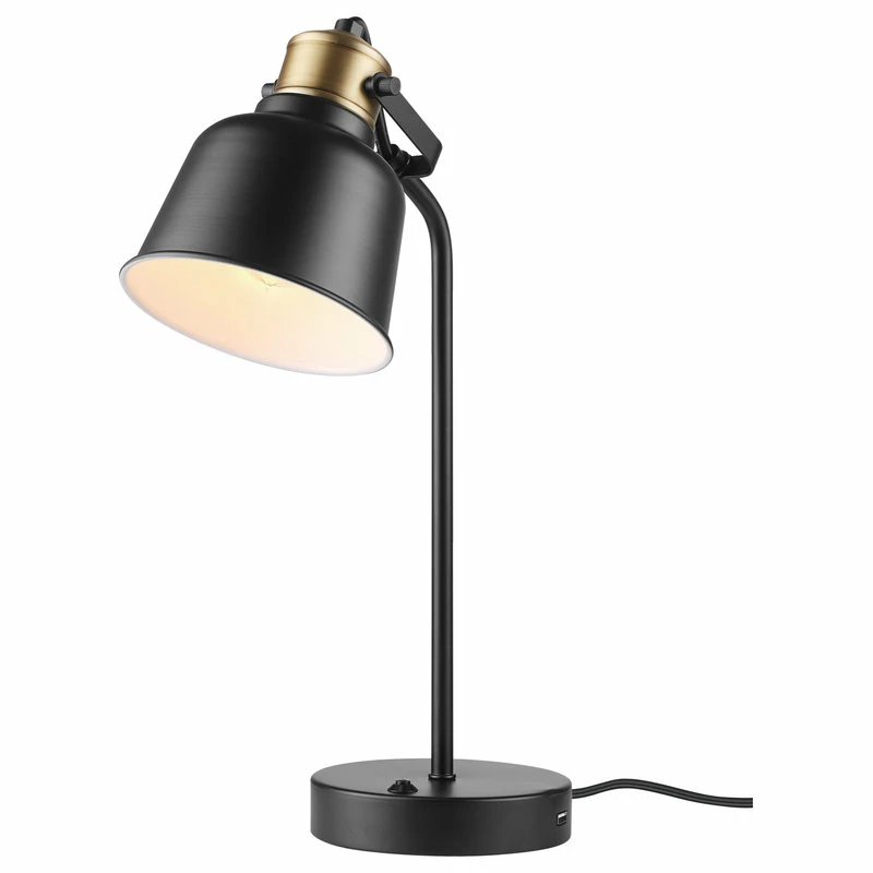Best Sale 🛒 Globe Electric Dakota 18" Matte Black Desk Lamp With USB Port 👏 3 Best Sale 🛒 Globe Electric Dakota 18" Matte Black Desk Lamp With USB Port 👏