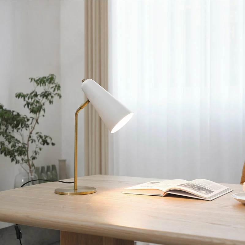Brand new โญ Globe Electric Aemilia 18" Matte Brass Desk Lamp With Matte White Shade ๐ 4 Brand new โญ Globe Electric Aemilia 18" Matte Brass Desk Lamp With Matte White Shade ๐ - Image 2