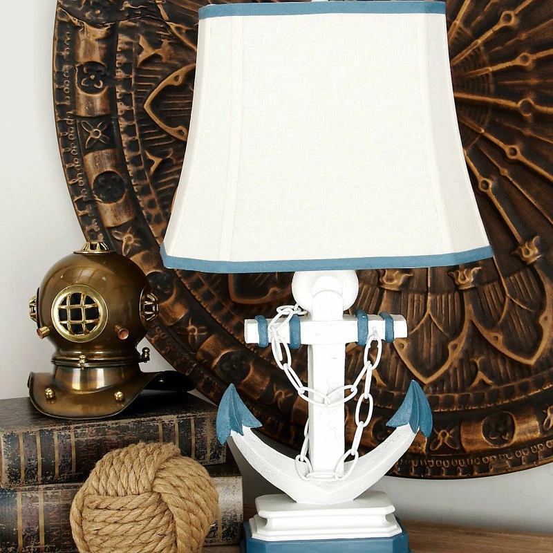 Top 10 ๐ Brimfield & May Set Of 2 Blue Polystone Nautical Table Lamp, 28" 97315 ๐ 4 Top 10 ๐ Brimfield & May Set Of 2 Blue Polystone Nautical Table Lamp, 28" 97315 ๐ - Image 2