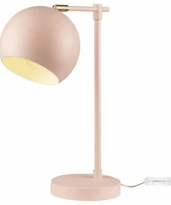 Best deal ๐ฅฐ Globe Electric Hannah 18" Matte Pink Desk Lamp With Brass Pivot Joint ๐