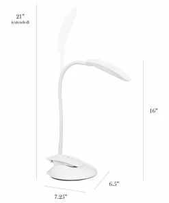 Cheapest 💯 All The Rages Inc. Simple Designs Flexi Led Rounded Clip Light With White Finish LD2021-WHT ✨ -Adesso Sales Store 946105db00a7fcd4 8705 w800 h800 b1 p0