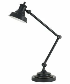 Buy ๐งจ Benjara 34 Inch 7 Watt Led Desk Lamp Adjustable Metal Arm 600 Lumen Output Black ๐