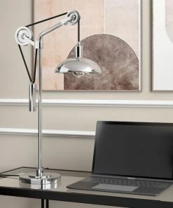 Outlet ๐ Hudson&Canal Neo 33.5 Tall Solid Wheel Pulley System Table Lamp With Metal Shade In... โญ 7 Outlet ๐ Hudson&Canal Neo 33.5 Tall Solid Wheel Pulley System Table Lamp With Metal Shade In... โญ -Adesso Sales Store 9511297403a58f54 2940 w800 h800 b0 p0