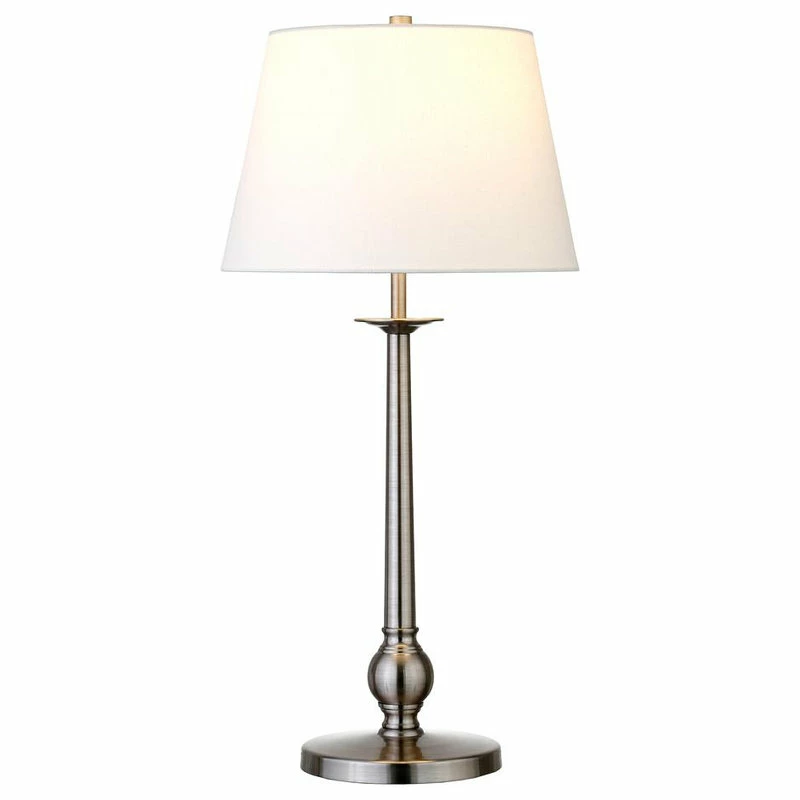Best deal โ๏ธ Hudson&Canal Wilmer 28 Tall Table Lamp With Fabric Shade In Brushed Nickel ๐งจ 5 Best deal โ๏ธ Hudson&Canal Wilmer 28 Tall Table Lamp With Fabric Shade In Brushed Nickel ๐งจ - Image 3