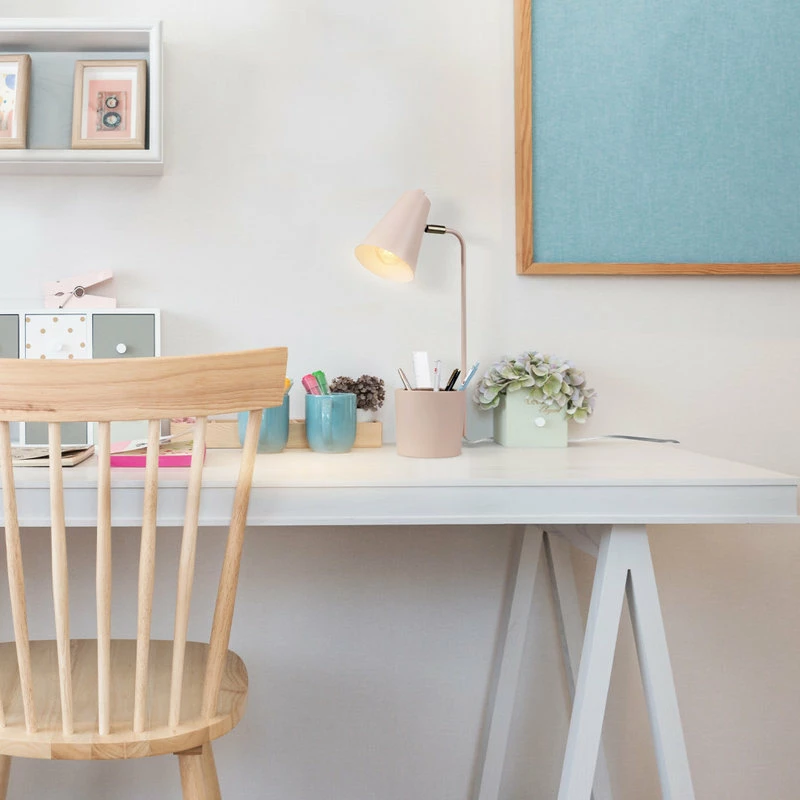 New ๐ Globe Electric Taylor 18" Matte Pink Organizer Desk Lamp With Brass Pivot Joint ๐ 7 New ๐ Globe Electric Taylor 18" Matte Pink Organizer Desk Lamp With Brass Pivot Joint ๐ - Image 5