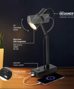 Budget 😍 Globe Electric MRDK By Globe Series.01.TL 16" LED Desk Lamp Shade 🛒 -Adesso Sales Store 9ba1bf0e02ec217a 7693 w800 h800 b0 p0