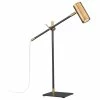 Coupon 😀 Z-LITE 814TL-MB-OBR 1 Light Table Lamp, Matte Black, Olde Brass 🔔