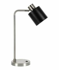 Best deal ๐ฅฐ Henn&Hart 7" Nickel Metal Table Lamp ๐